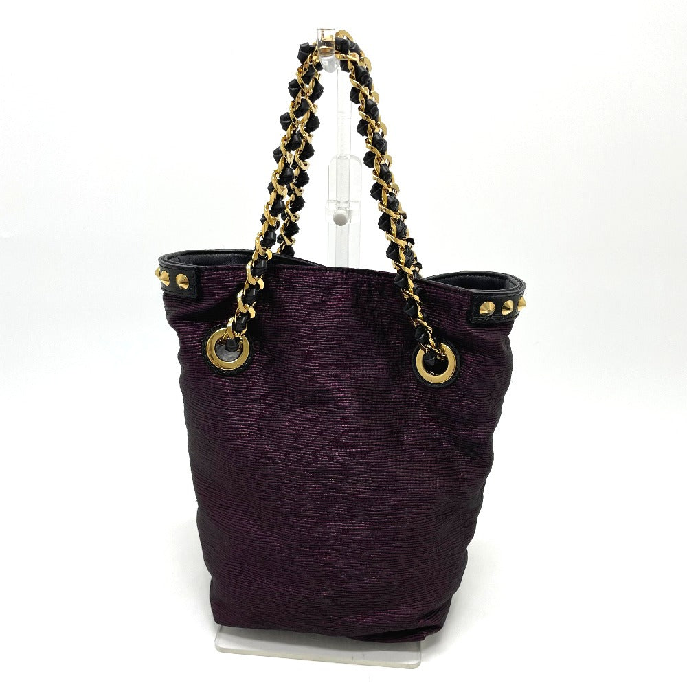 LOUIS VUITTON Tote Bag Canvas / leather Purple / Black Handbags/handbags Accessories of Deburju Neonoe Women