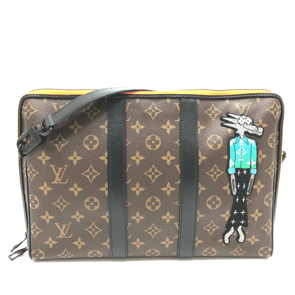 LOUIS VUITTON Handbag Monogram canvas Brown Monogram LV Friends Keepall pouch mens
