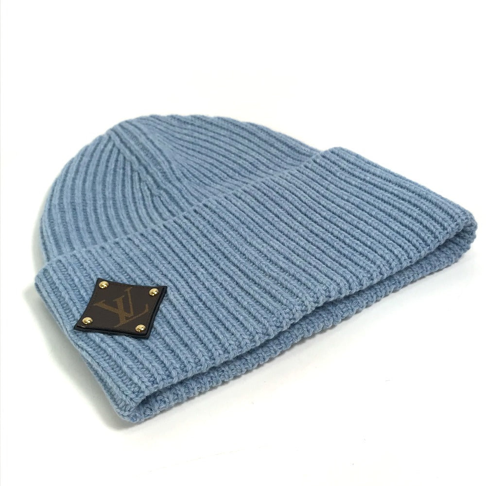 Luxury Women's Handbag | LOUIS VUITTON Knit hat wool blue Monogram Bonnet LV mens