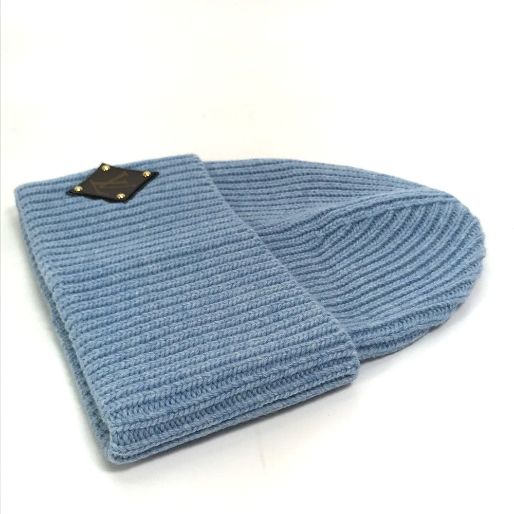 Luxury Women's Handbag | LOUIS VUITTON Knit hat wool blue Monogram Bonnet LV mens