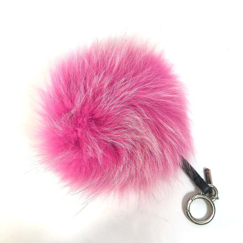FENDI Bag charm Fake fur pink monster Women