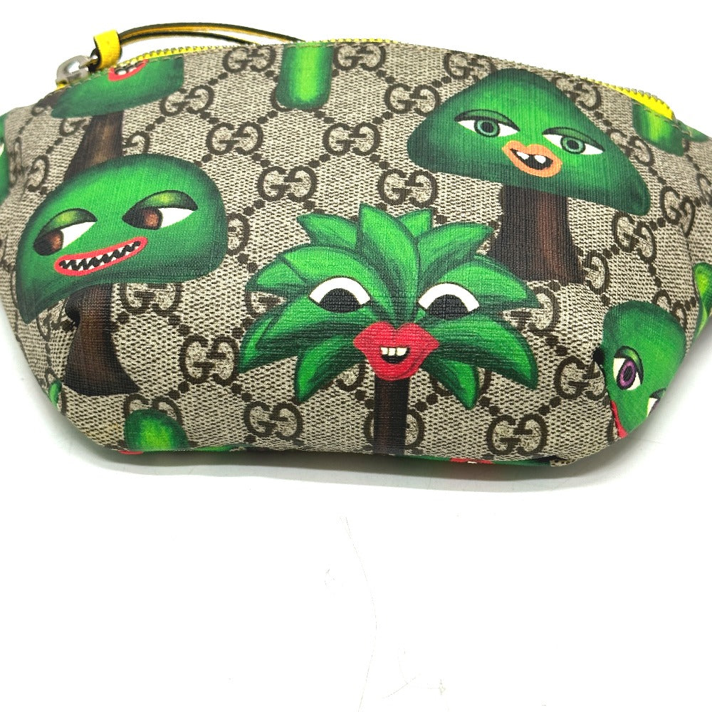 GUCCI Sling bag 502095 GG Supreme Canvas beige GG logo Waist pouch Kids