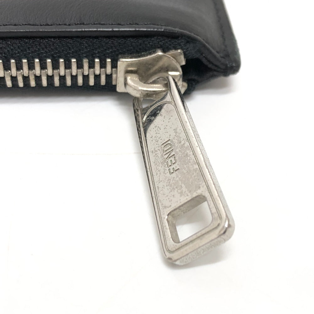 FENDI Clutch bag 7N0078 leather black LOVE mens
