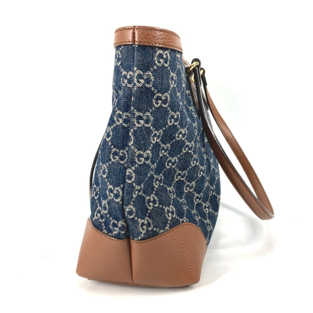 GUCCI Tote Bag 631685 denim blue Ophidia GG denim Medium tote Women