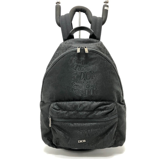 Dior Backpack 1PEBA064 Nylon / leather black Dior xStussy collaboration unisex(Unisex)