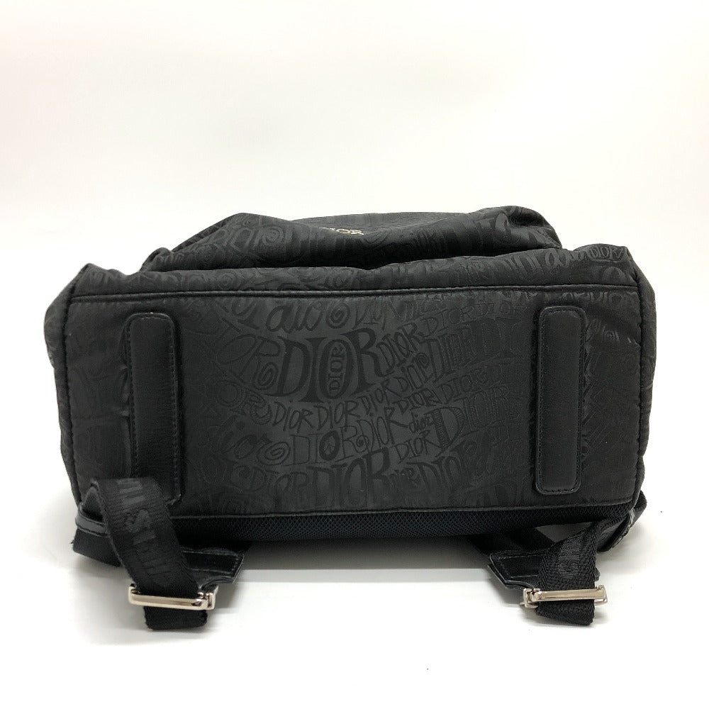 Dior Backpack 1PEBA064 Nylon / leather black Dior xStussy collaboration unisex(Unisex)