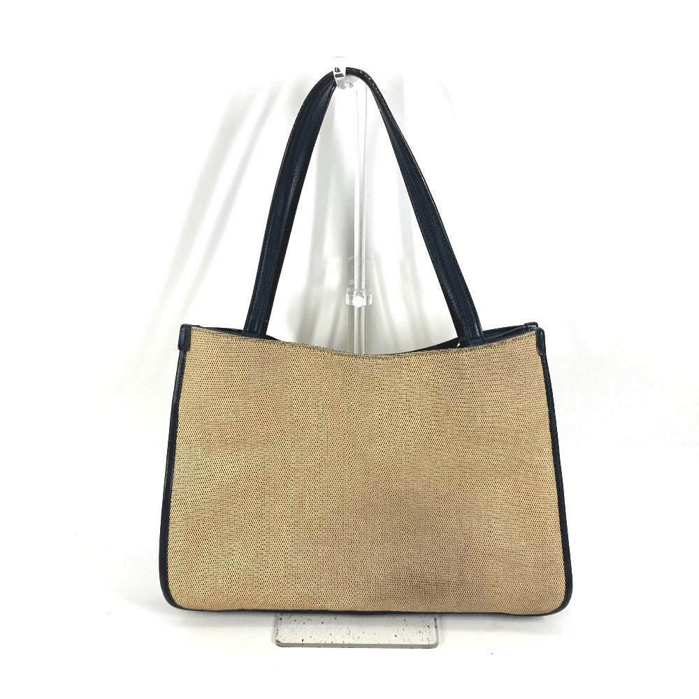 GUCCI Tote Bag 623694 Canvas leather Beige x navy Japan limited 1955 Horsebit Women