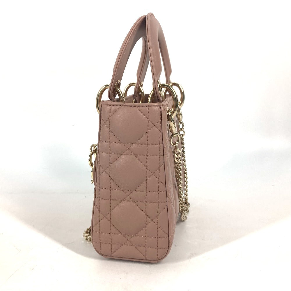 Dior Handbag M0505ONGE_M50P lambskin Pink beige type Lady Dior Lady Dior Mini Bag Women