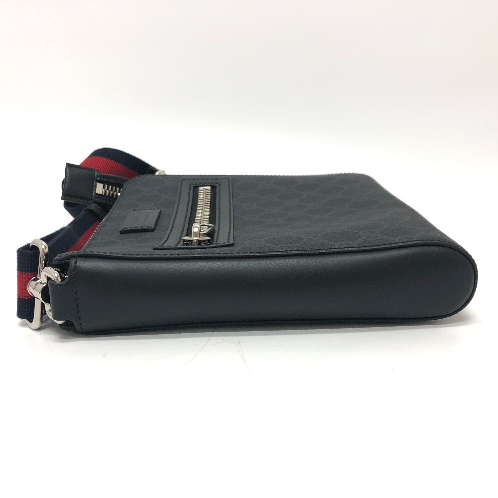 GUCCI Shoulder Bag 523599 GG Supreme Canvas gray GG Supreme Small messenger bag mens