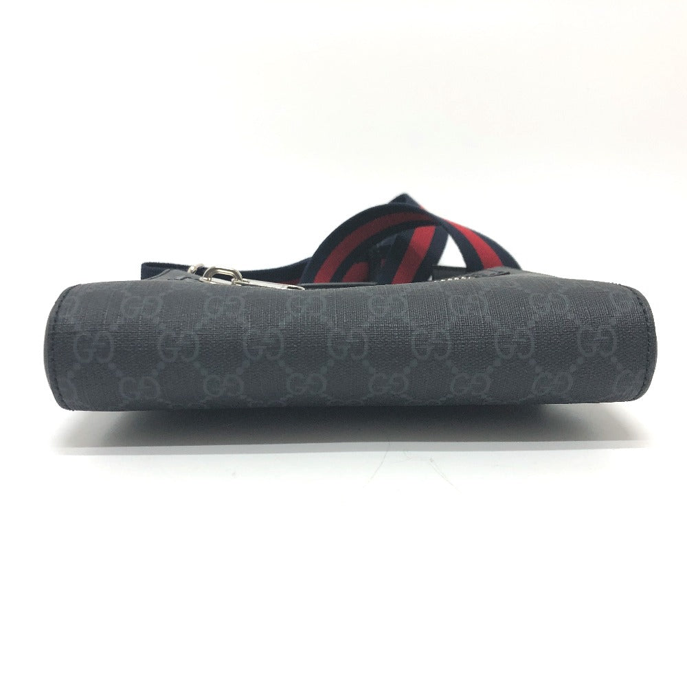 GUCCI Shoulder Bag 523599 GG Supreme Canvas gray GG Supreme Small messenger bag mens