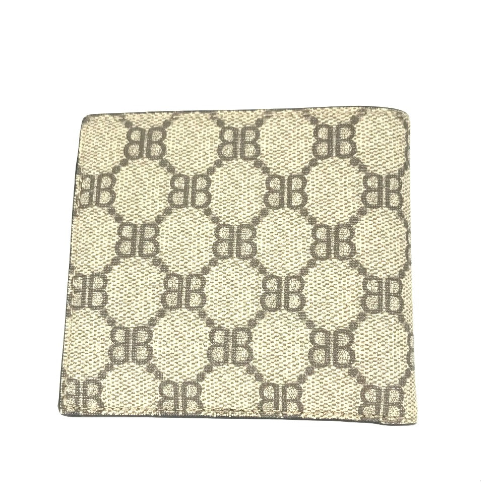 GUCCI Folded wallet 680403 GG Supreme Canvas beige BALENCIAGA Balenciaga collaboration The Hacker Project mens