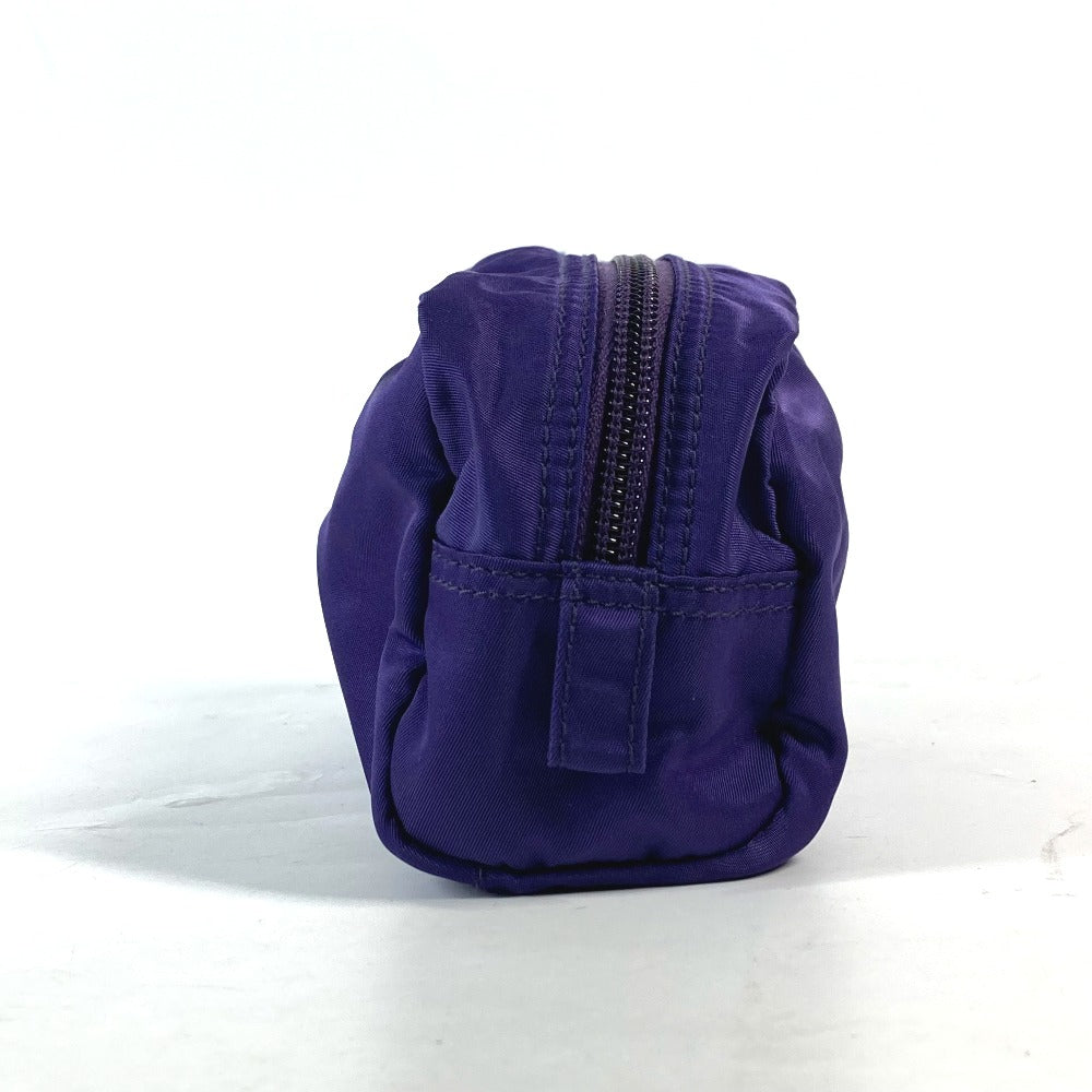 PRADA Pouch 1NA350 Nylon purple Triangle logo Women