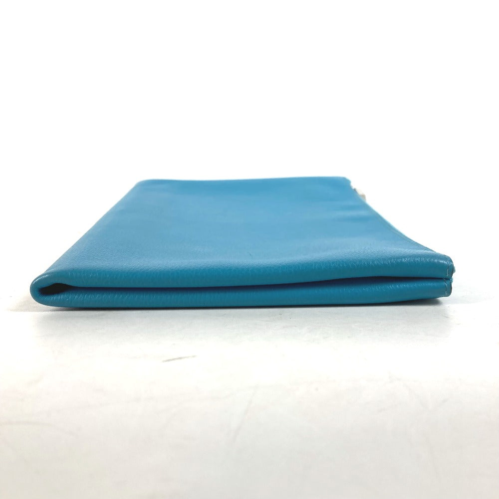 HERMES Pouch Evercolor blue flat Atto GM