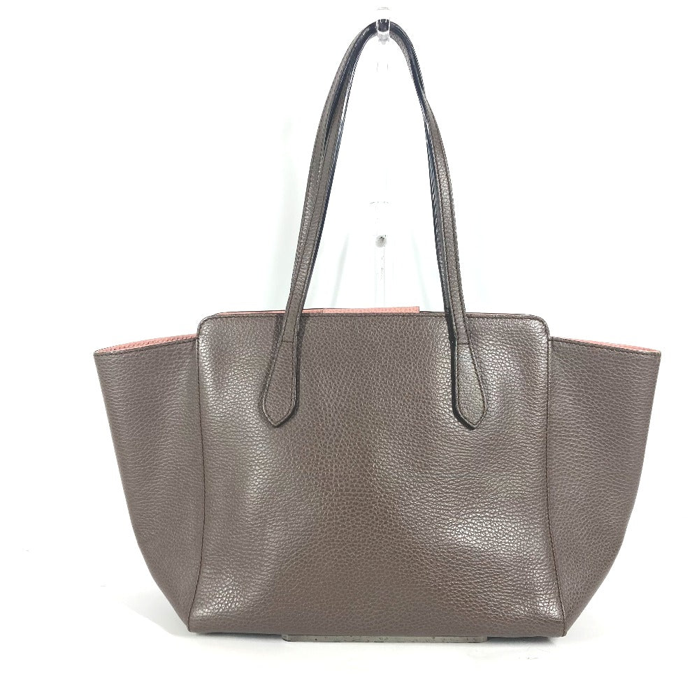 GUCCI Shoulder Bag 354408 leather gray logo Women