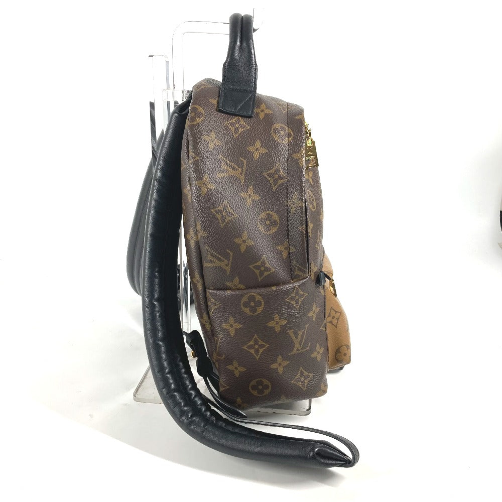 LOUIS VUITTON Backpack Monogram reverse canvas Brown x beige Monogram reverse Palm Springs Backpack PM Women