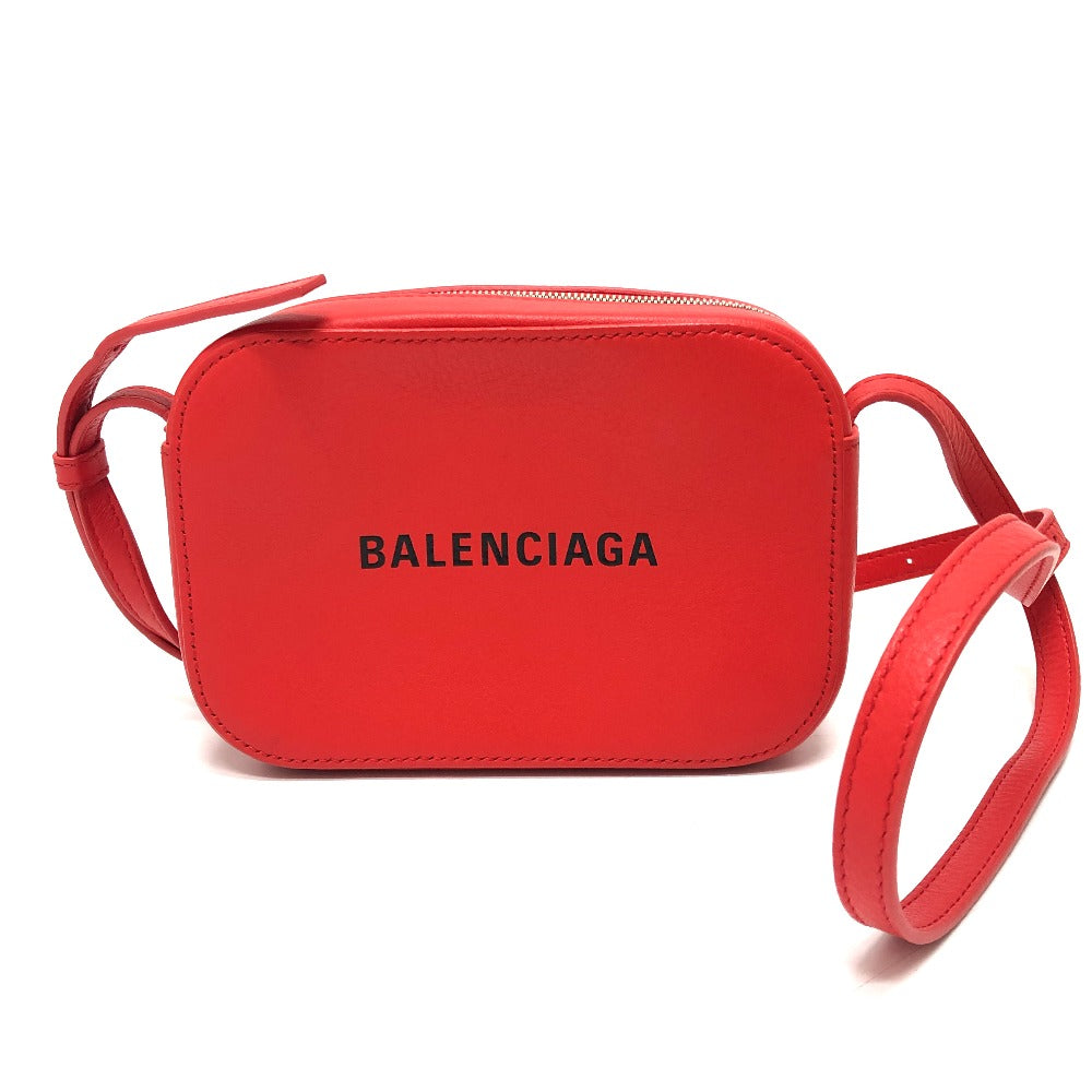 BALENCIAGA Shoulder Bag 552372 leather Red EVERYDAY EVERYDAY Camera Bag XS Women