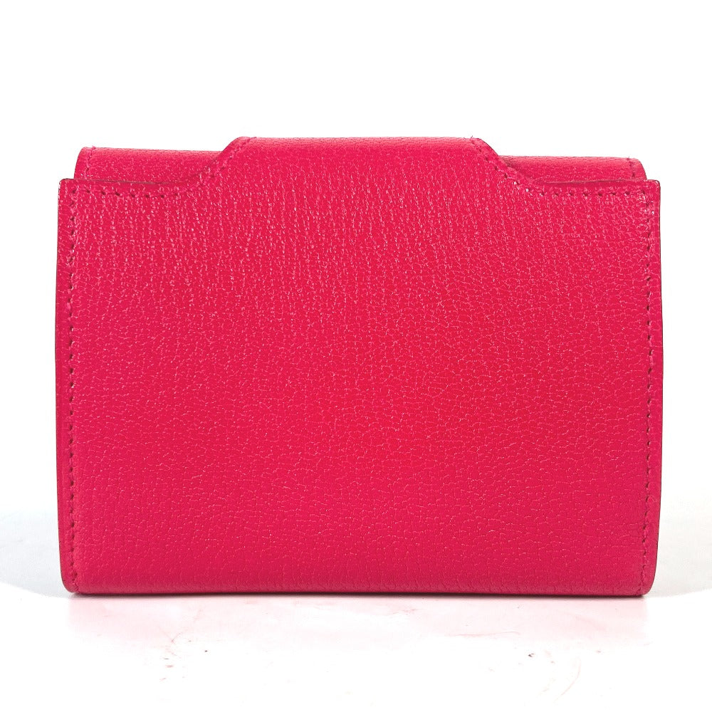 HERMES Folded wallet Shave pink Serie illiard compact Women