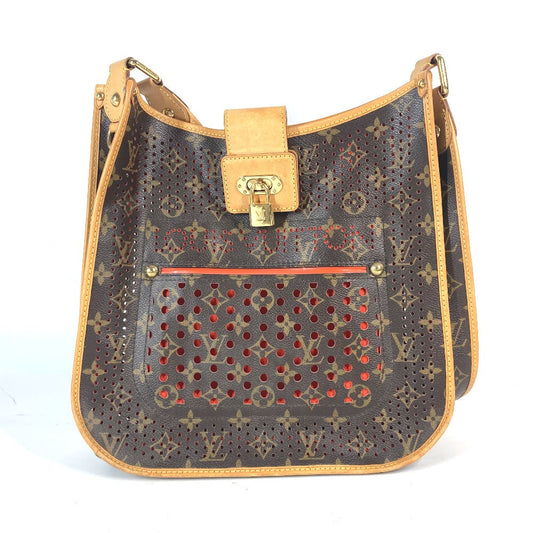 LOUIS VUITTON Shoulder Bag Monogram canvas Brown x orange Monogram Perfo Punching Mtte Women