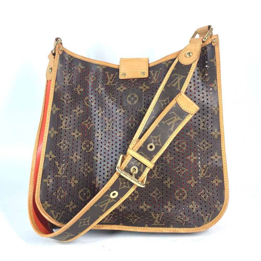 LOUIS VUITTON Shoulder Bag Monogram canvas Brown x orange Monogram Perfo Punching Mtte Women