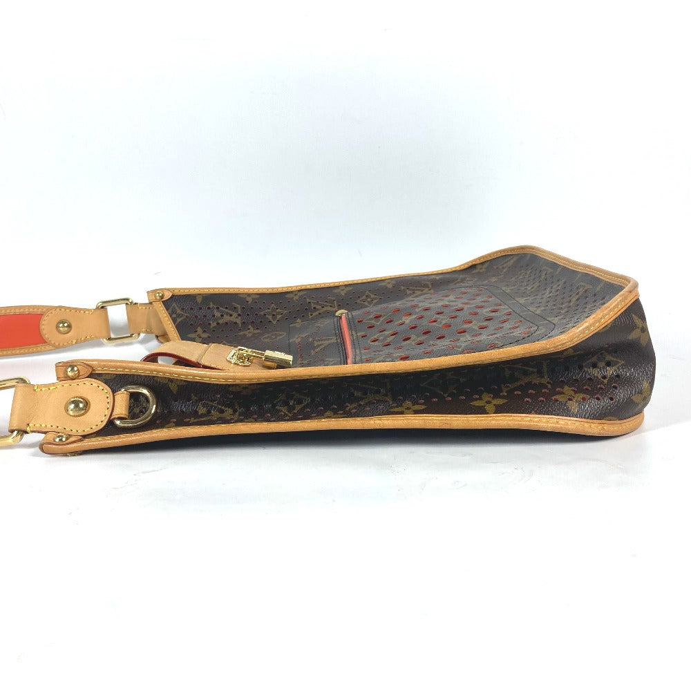 LOUIS VUITTON Shoulder Bag Monogram canvas Brown x orange Monogram Perfo Punching Mtte Women