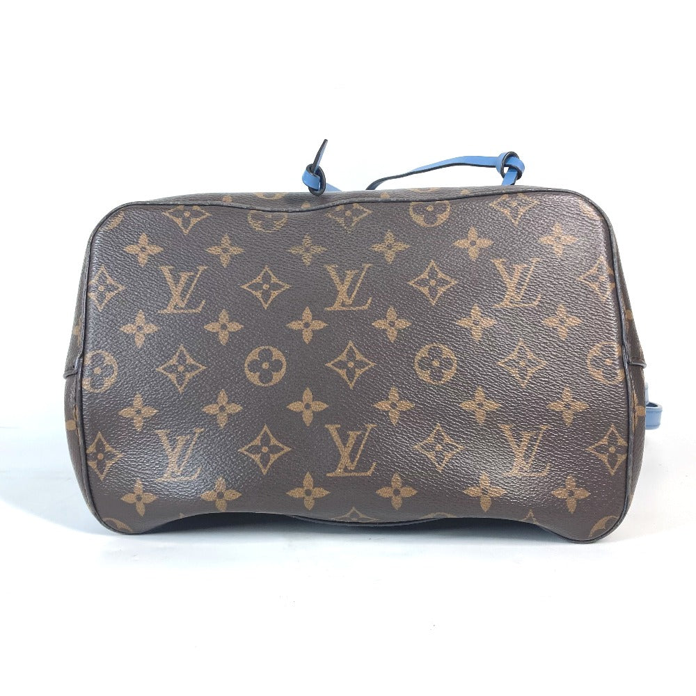 LOUIS VUITTON Shoulder Bag Monogram canvas Brown x blue Monogram Neonoe Women