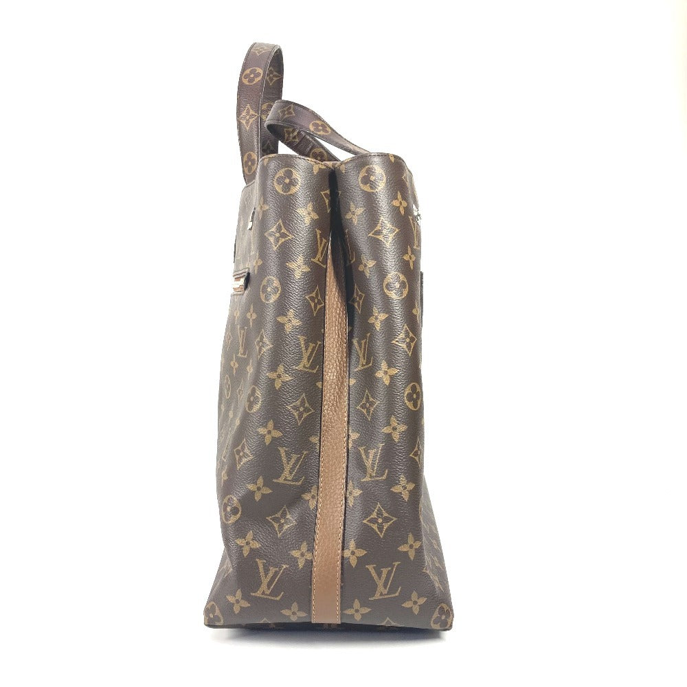 LOUIS VUITTON Shoulder Bag Taurillon Clemence Leather, Monogram Canvas Brown Monogram Cuir Tote EW mens