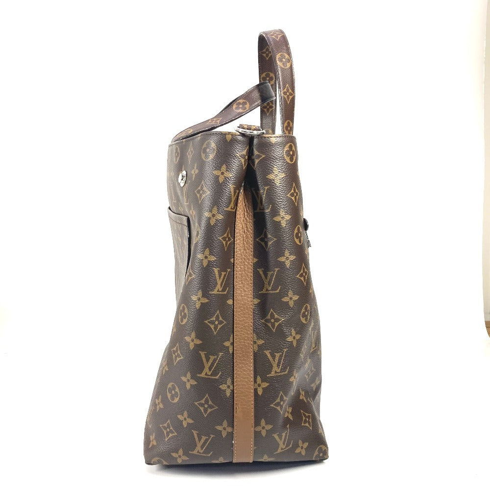 LOUIS VUITTON Shoulder Bag Taurillon Clemence Leather, Monogram Canvas Brown Monogram Cuir Tote EW mens