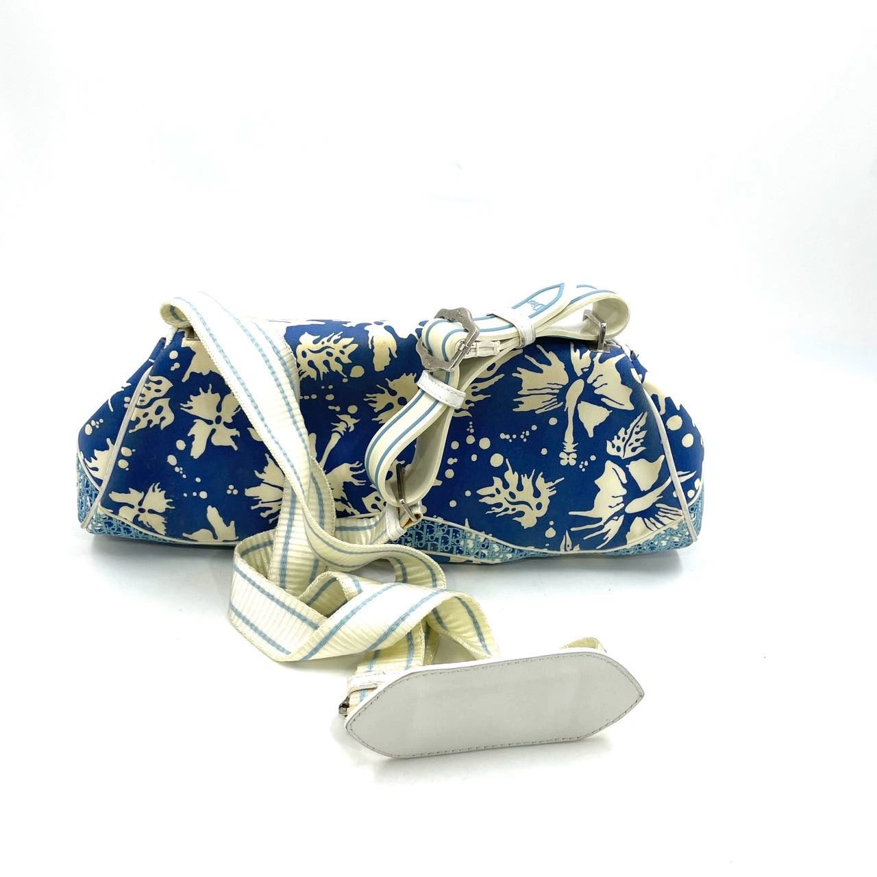 Dior Surf Chick Shoulder Bag Blue and White Chinese Porcelain Print