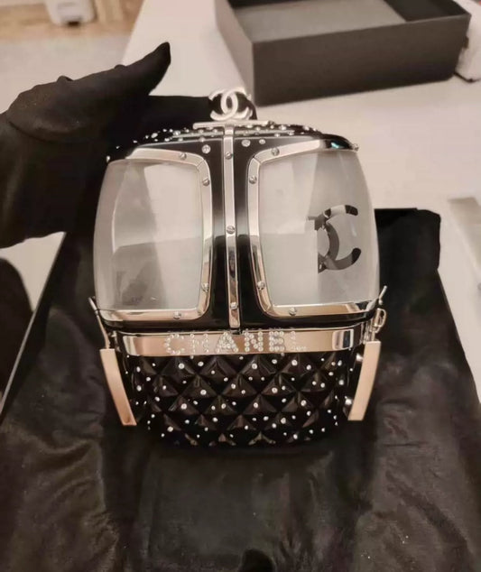 CHANEL 2019 GONDOLA MINAUDIÃRE EVENING CLUTCH BAG BLACK