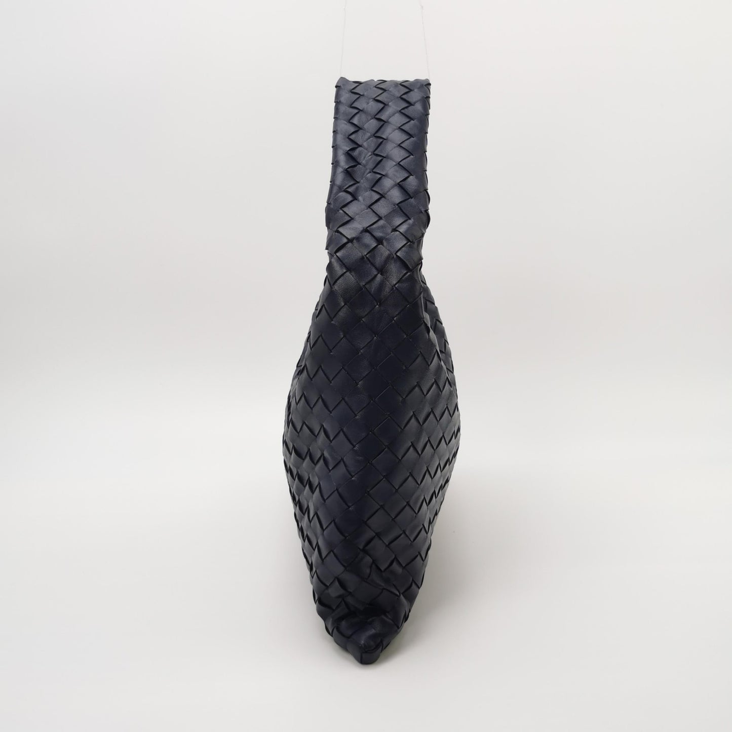 Bottega Veneta Hop Hobo Medium Leather Navy 46cm