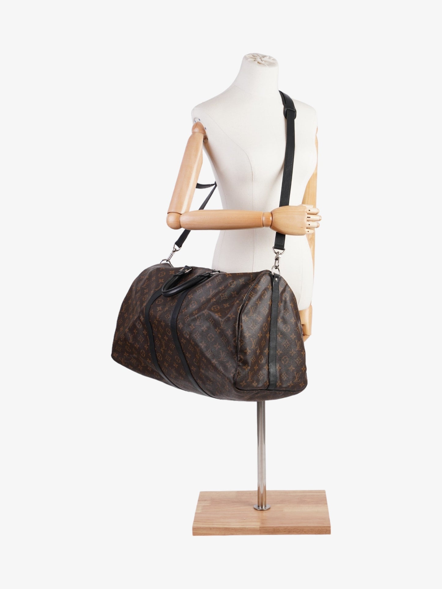 Louis Vuitton Keepall Bandoulière 55 Monogram Coated Canvas
