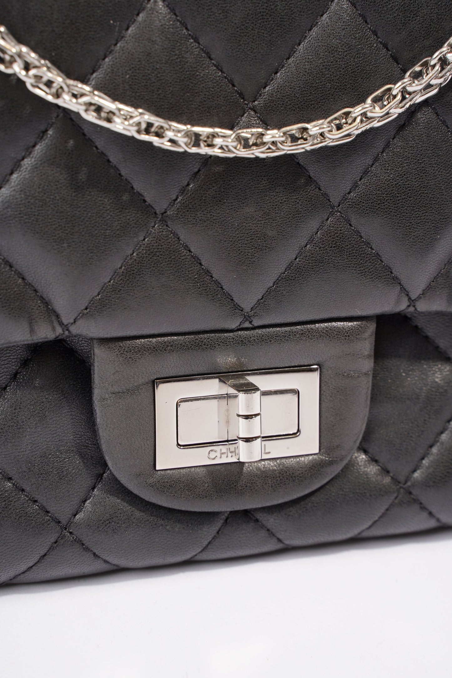 Chanel 2.55 Reissue Flap Black Calfskin Leather