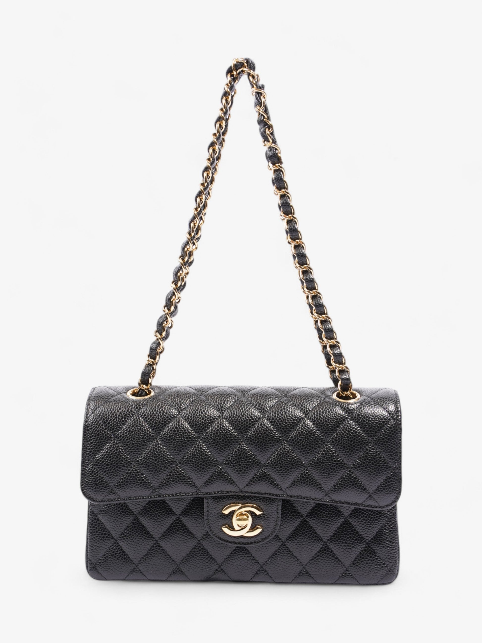 Chanel Classic Double Flap Black Caviar Leather Small