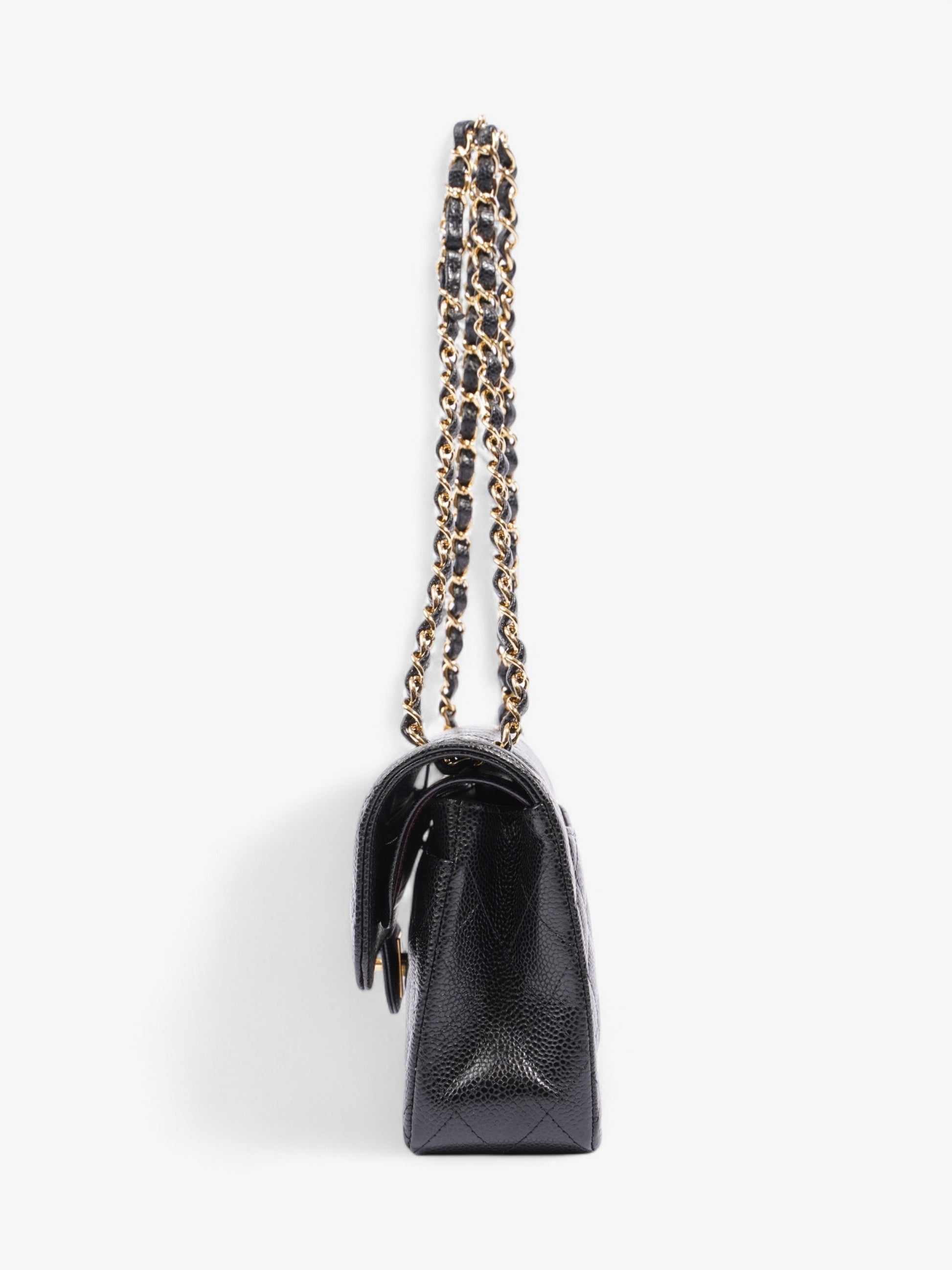 Chanel Classic Double Flap Black Caviar Leather Small