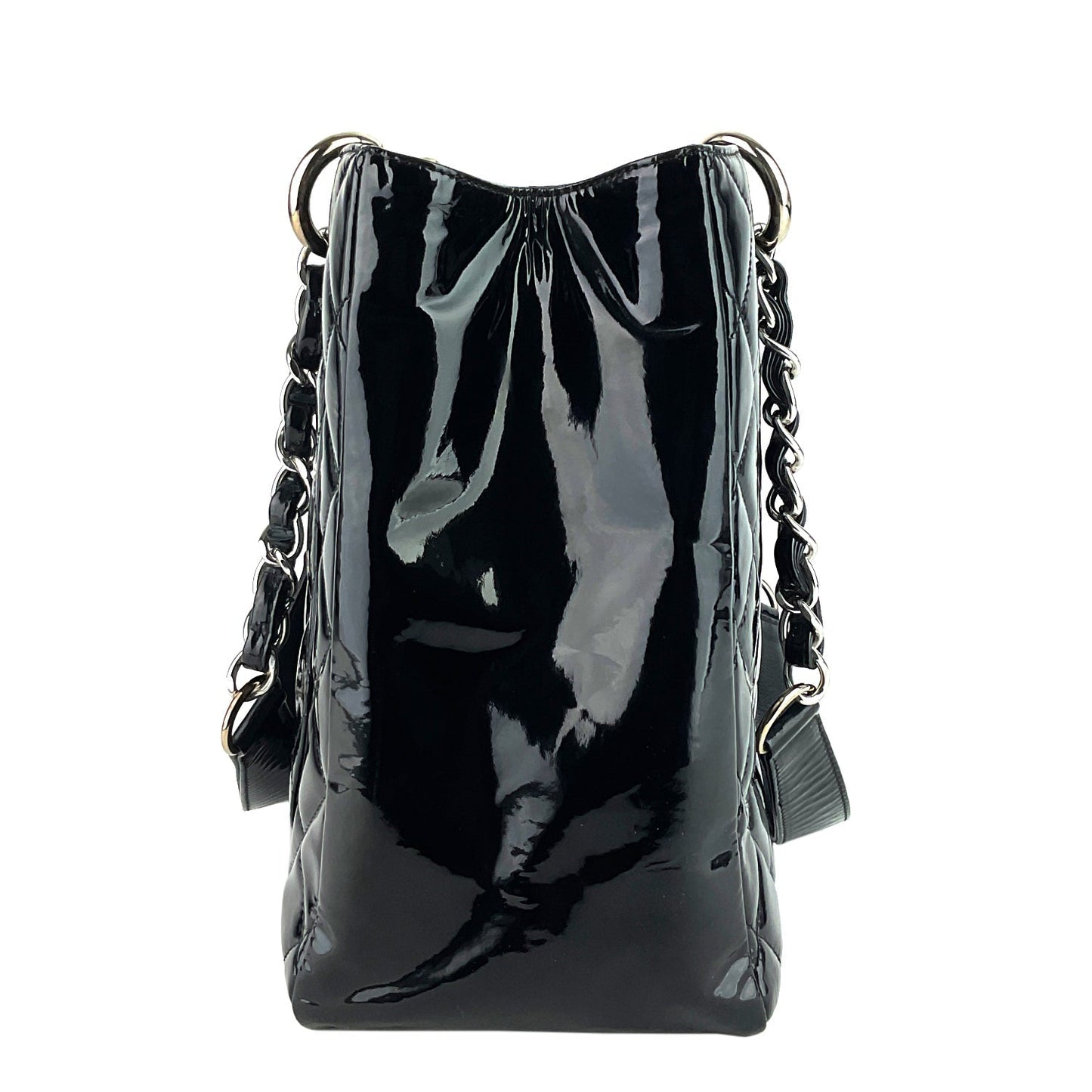 Chanel Grand Shopping Tote GST Patent Leather Bag