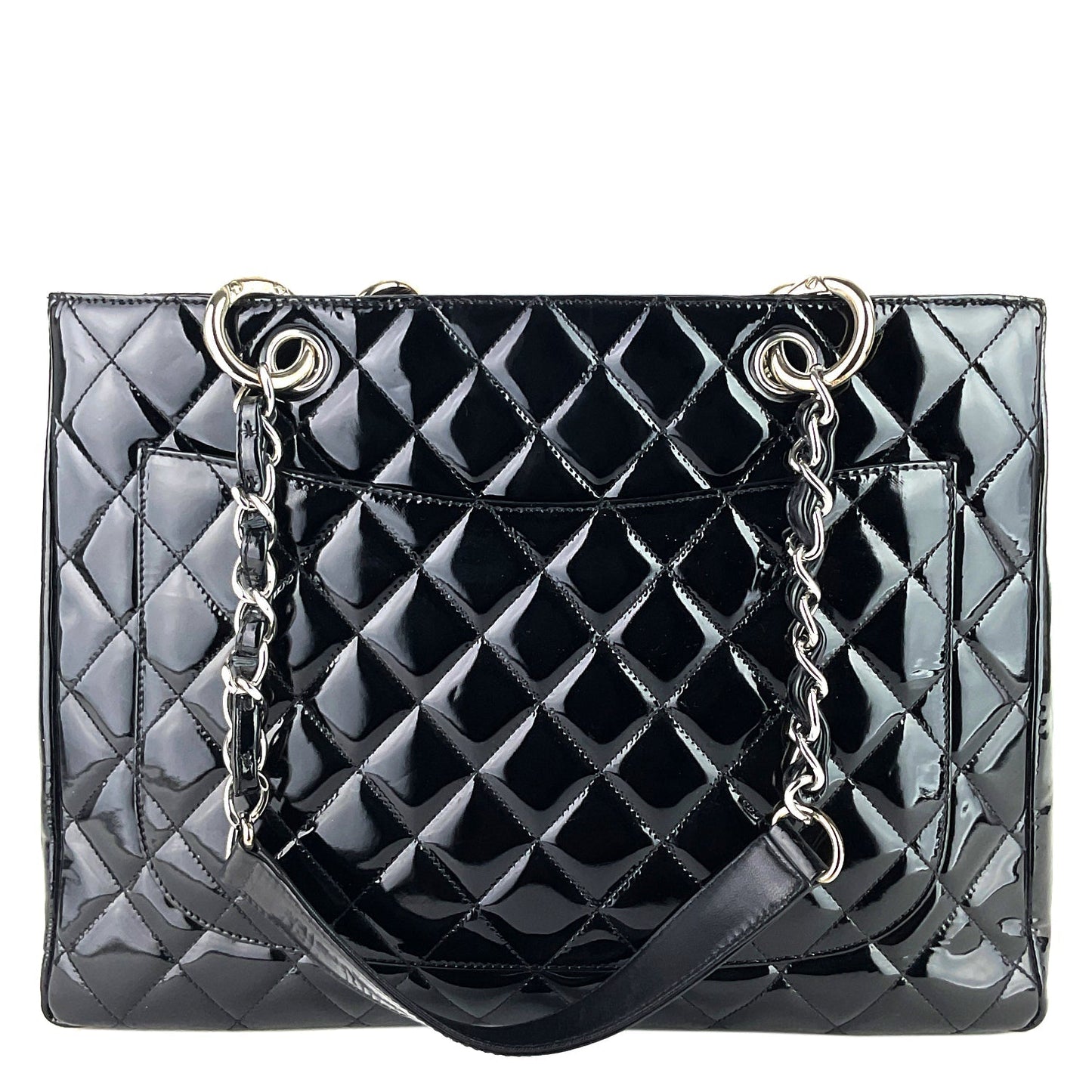 Chanel Grand Shopping Tote GST Patent Leather Bag
