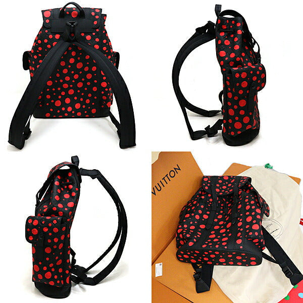 LOUIS VUITTON Backpack Taurillon Clemence black LV x YK Christopher MM