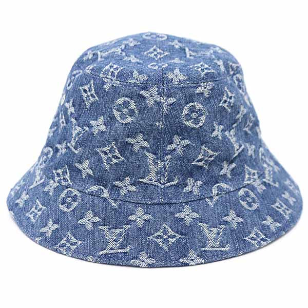 LOUIS VUITTON hat Monogram canvas blue Bucket Hat Monogram Essential