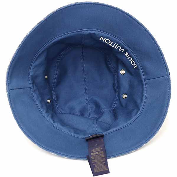 LOUIS VUITTON hat Monogram canvas blue Bucket Hat Monogram Essential