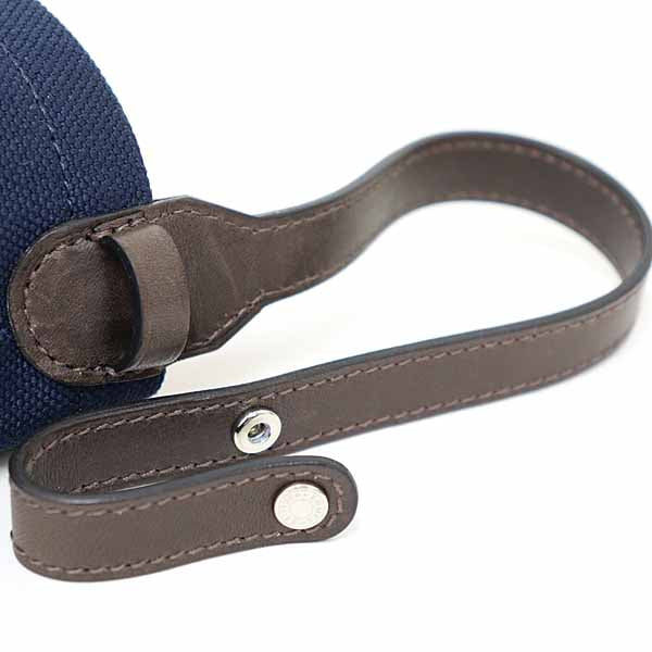 HERMES Pouch Coated canvas Navy Treats