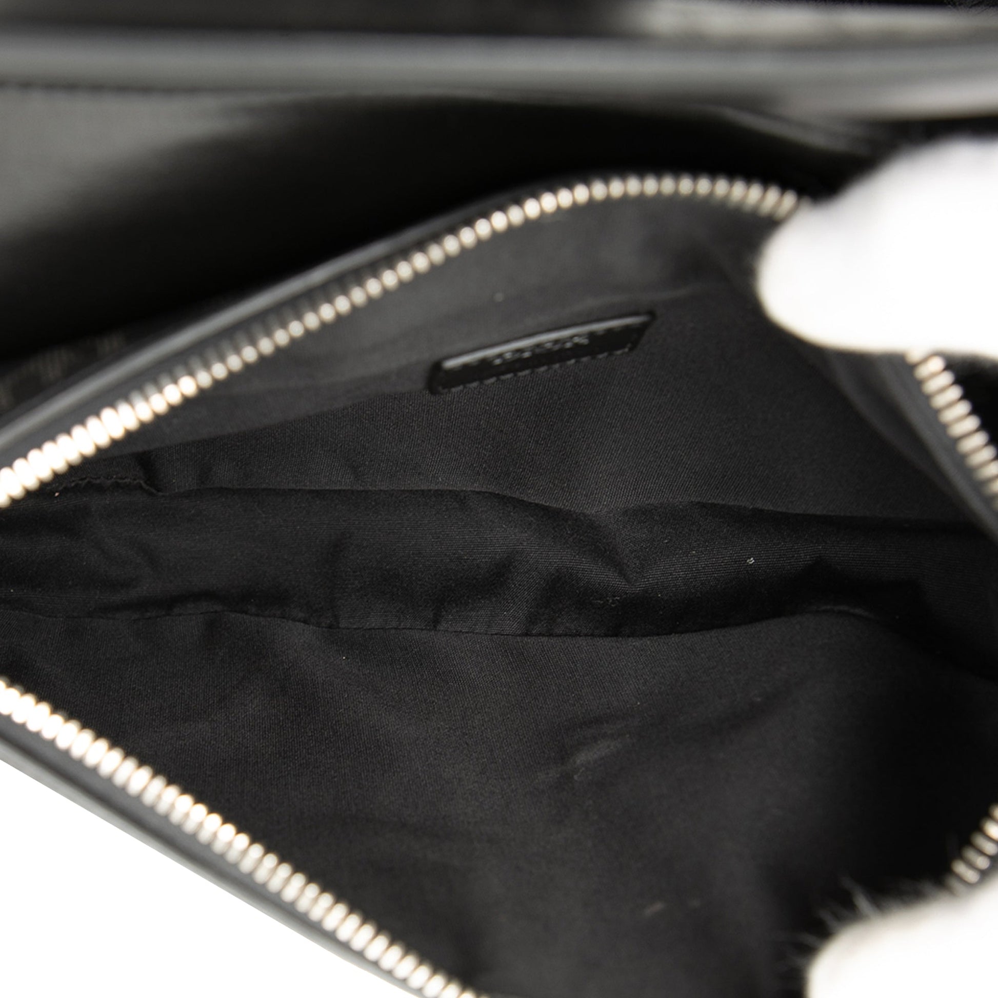 Black Dior Oblique Perforated Calfskin Galaxy Saddle Bag