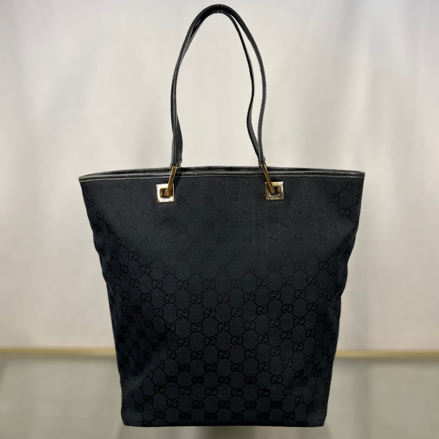 Gucci Leather Canvas Tote