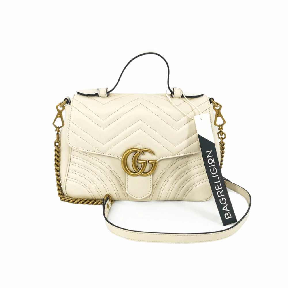 Gucci Lou Leather Top Handle Shoulder Bag
