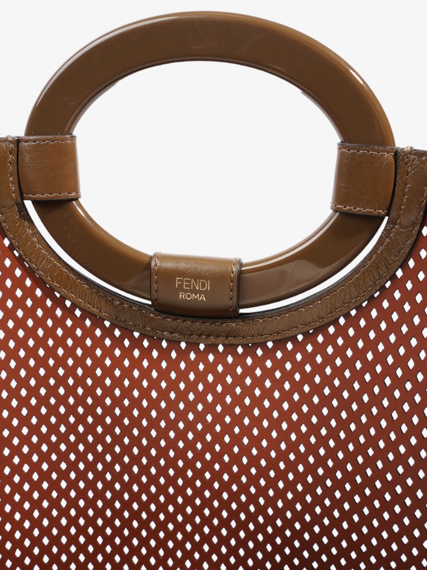 Fendi Spy Bag Gold / Silver Leather