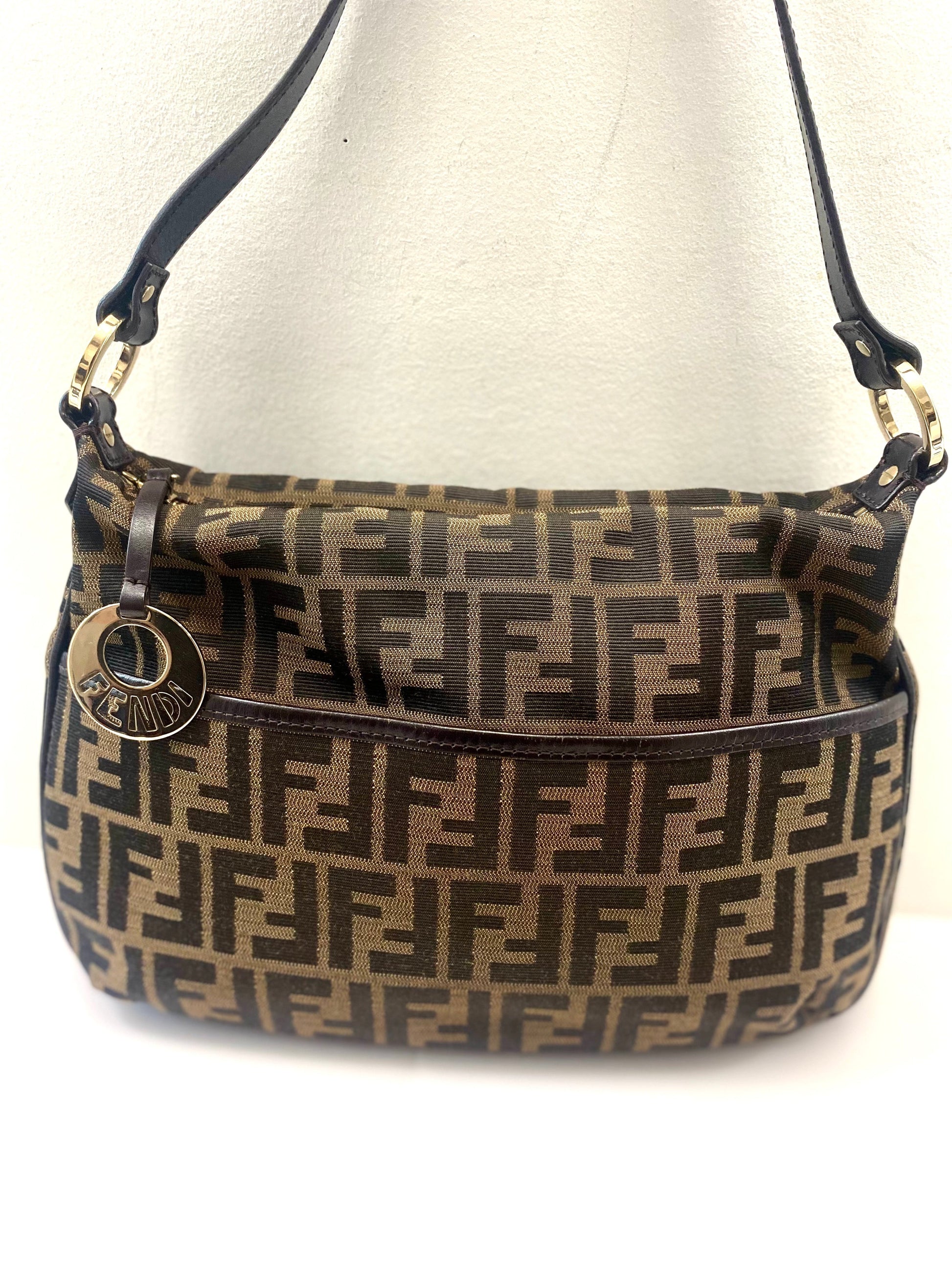 FENDI FF ZUCCA CHEF CROSSBODY BAG