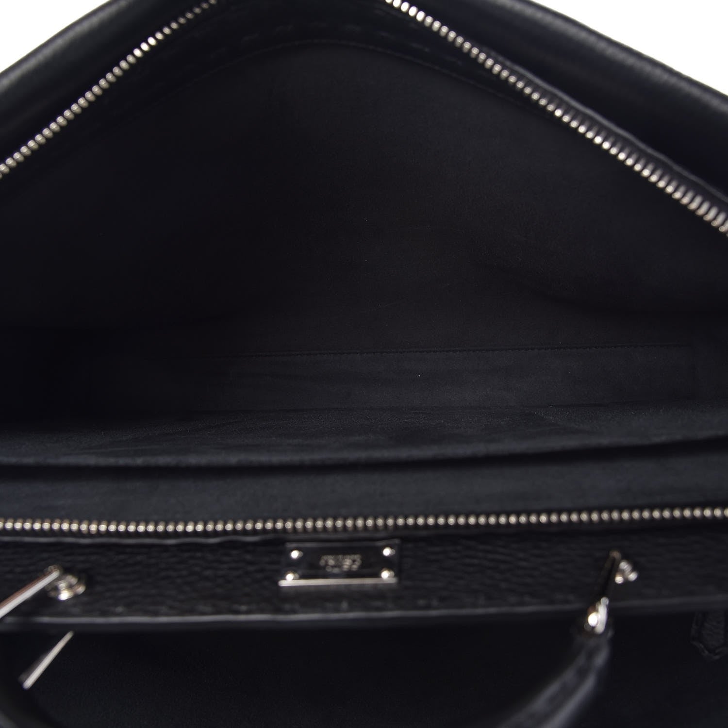 FENDI LARGE SELLERIA MONSTER PEEKABOO CALFSKIN LEATHER BAG