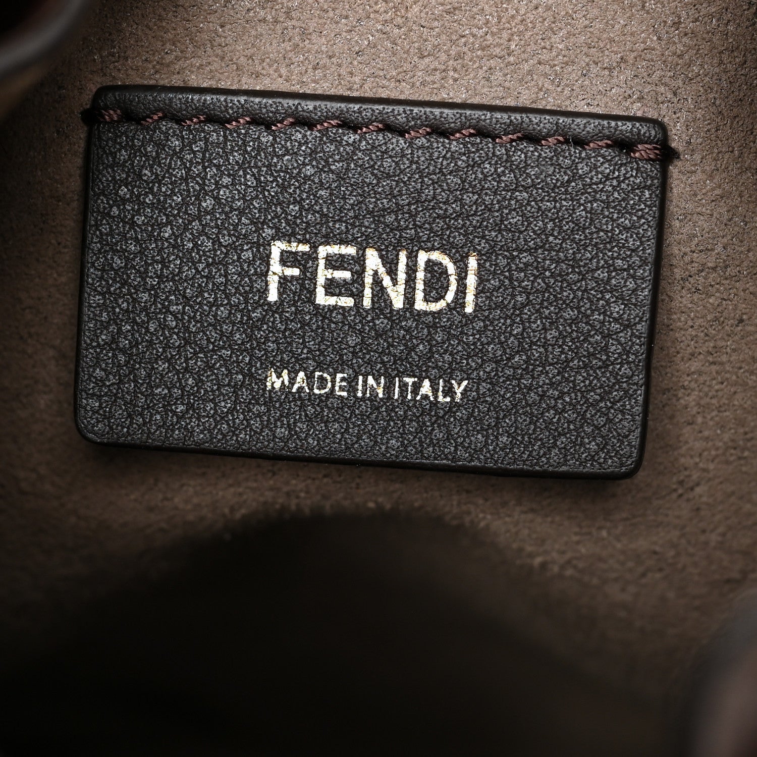 FENDI FF MINI MON TR SOR BUCKET BAG WITH SHOULDER STRAP