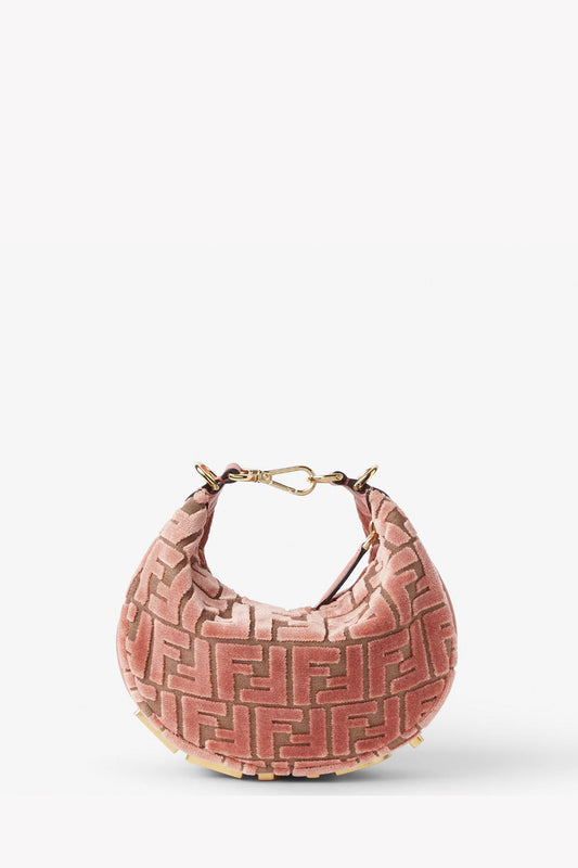 Fendigraphy Mini FF Jacquard Velvet Mini Bag