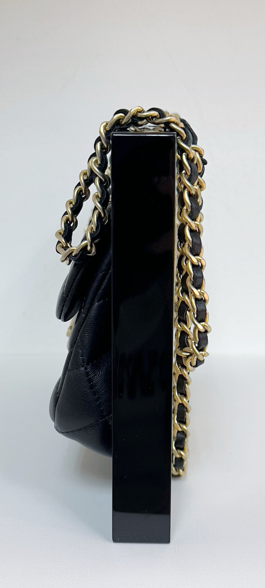 Chanel Black PrivÃ©e Collection Runway Frame Bag 1951 holo