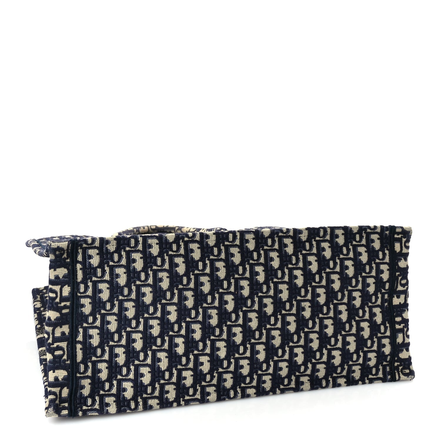 Christian Dior Oblique Large Book Tote Blue Multicolor